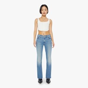 Mother Denim Petite Lil’ Outsider Sneak Jeans